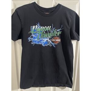 Mike Bruno’s Northshore Harley Davidson Shirt Bayou Thunder Sz M